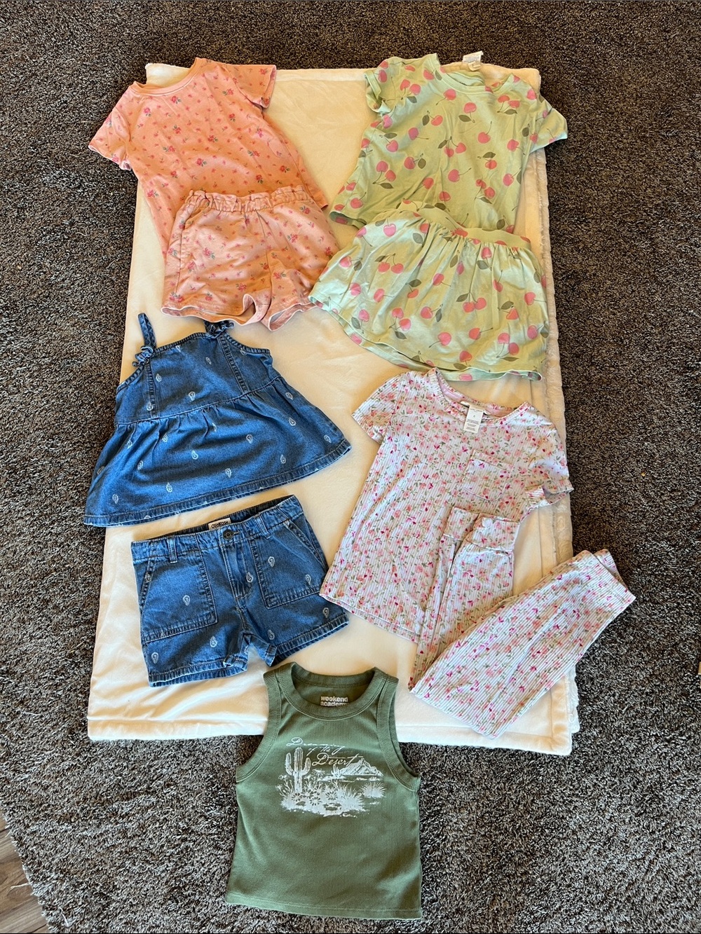 Little girls matching sets bundle